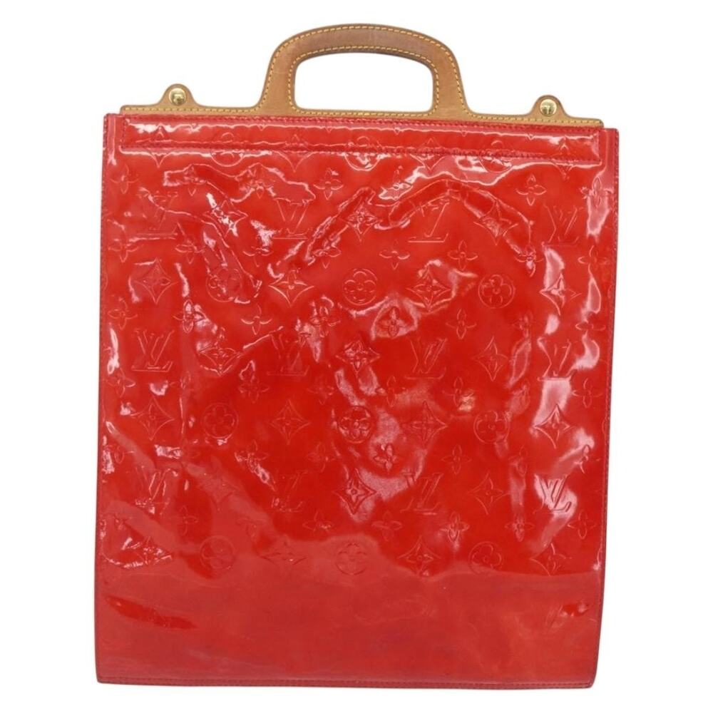 Louis Vuitton Monogram Vernis Stanton Tote Bag Red